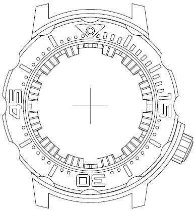 罐頭手表316L精(jīng)鋼轉圈強夜光藍寶石凸晶NH35機芯20ATM防水